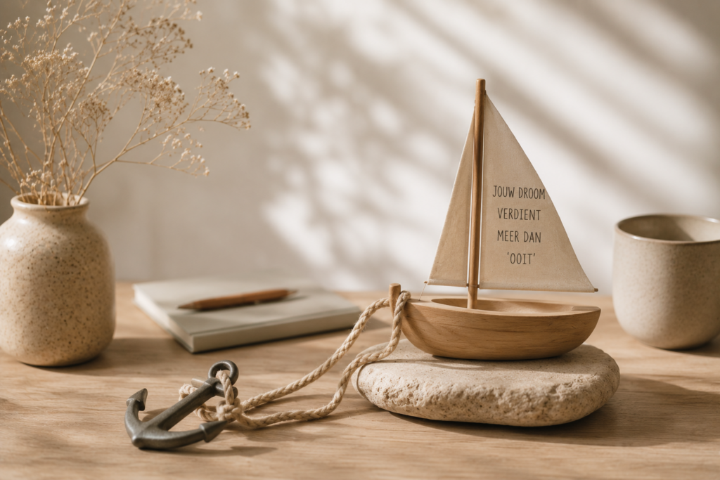 droomboot voor anker